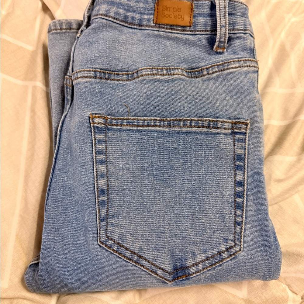 Simple Society Women's Light Blue Boot Cut Jeans